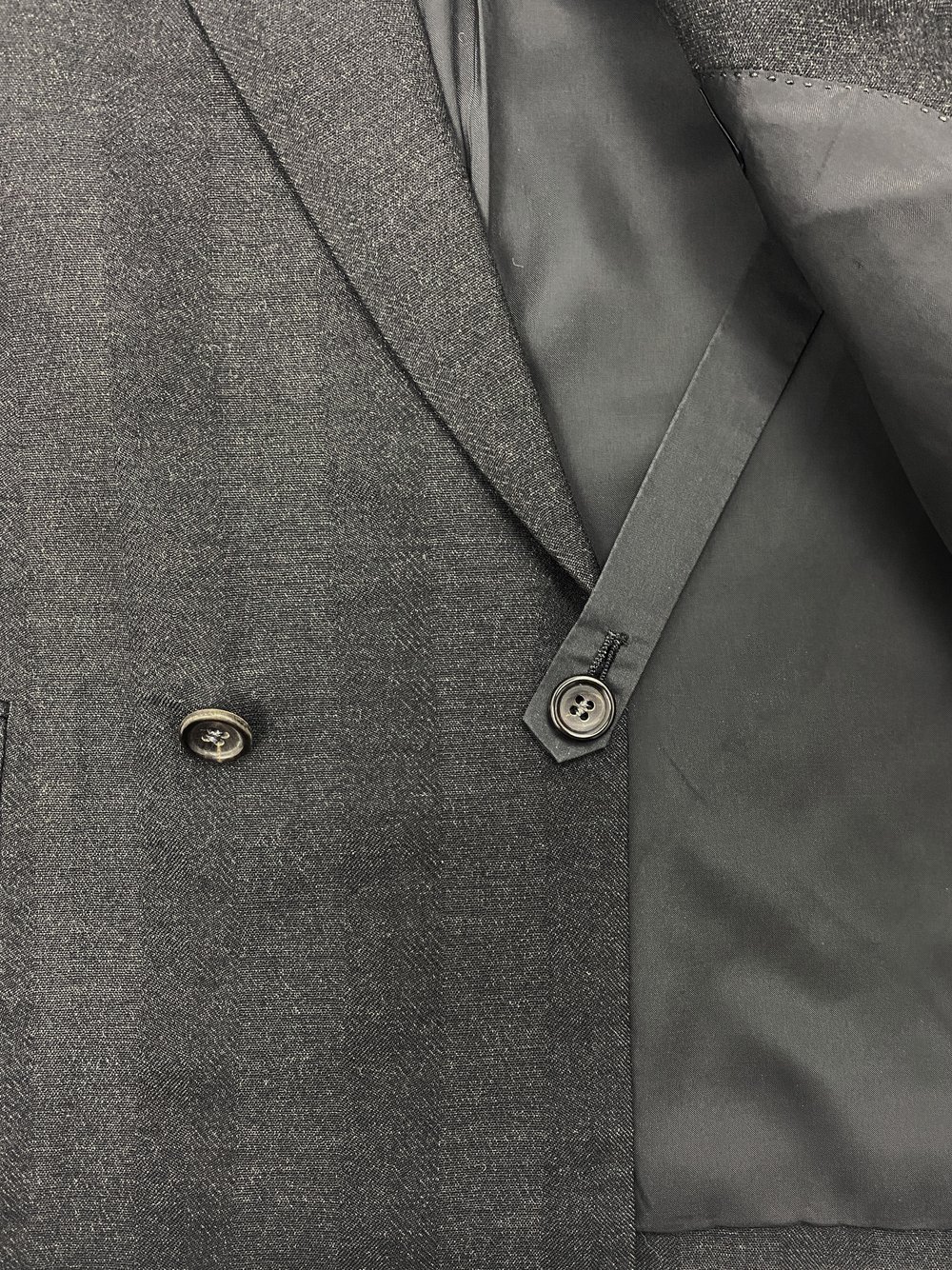 Comme des Garcons Homme 80s striped wool suit — JAMES VELORIA Comme des Garcons Homme 80s striped wool suit — JAMES VELORIA